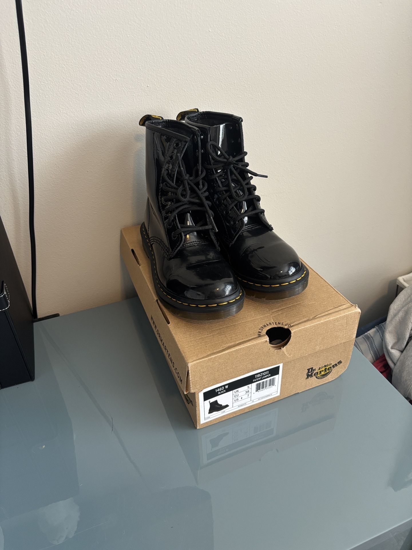 Dr. Martens  Glossy Combat Boots