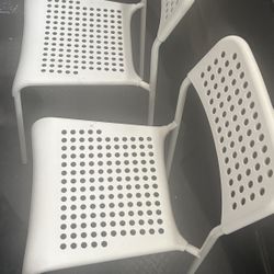 IKEA Chairs White Pair