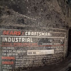 Craftsman Industrial Worm Drive Saw