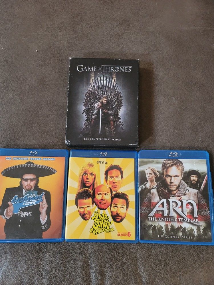 (4) DVDs Game Of Thrones and other series