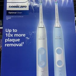 Philips Sonicare Optimal Clean Rechargeable Electric Toothbrush 2-Pack
