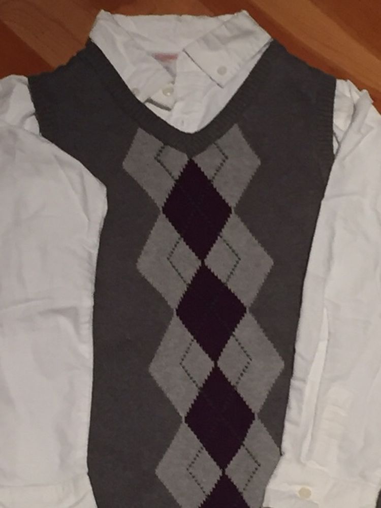 Boys Gymboree Dress Shirt w/sweater Vest