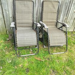 Two Birds Gravity Chairs In Great Condition Ready For The Season 