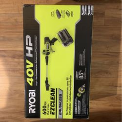 Ryobi 40V Cordless EZ Clean 600PSI Kit