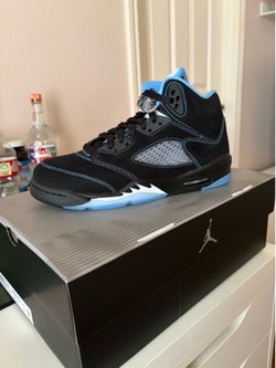 Jordan 5 Black Carolina Size 7y