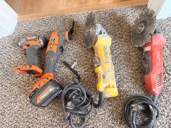 Mixed Power Tool Lot ā Ridgid, DeWalt, Hilti herramienta construction