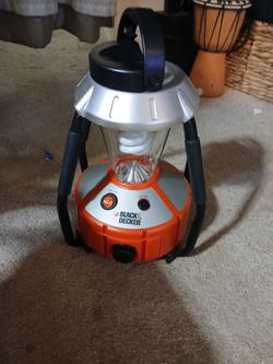 A matching set of two brand-new-in-box Black & Decker Fluorescent Sport-Lanterns (Model WLL1B).
