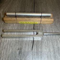 Solar Plexus Chakra Energy Bar Chime (E Note) + 628 Hz Tuning Fork Set