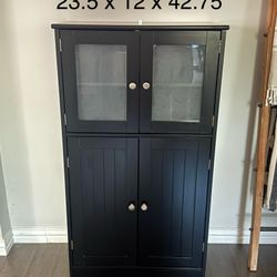Black Storage Cabinet
