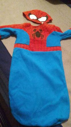 0-6 month Spider Man costume Halloween