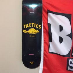 Tactics Skate Board 7.75 Brand New