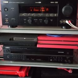 700 Watts Yamaha 7.1 AV Receiver & CD Player With Speakers $500 CASH FINAL PRICE 