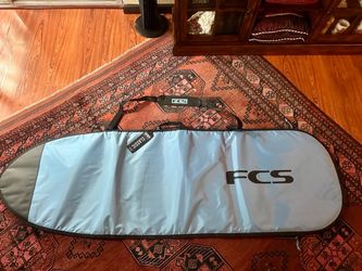 FCS Surfboard Bag 6’7” White Reflective!NEW! Paid Ovr $120 Sell $70 bucks !!