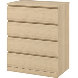(2) MALM 4 Drawer Dressers