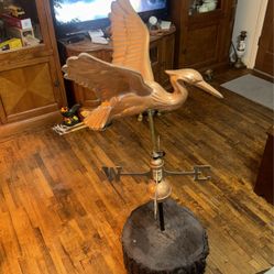 Wind Vane Blue Heron 