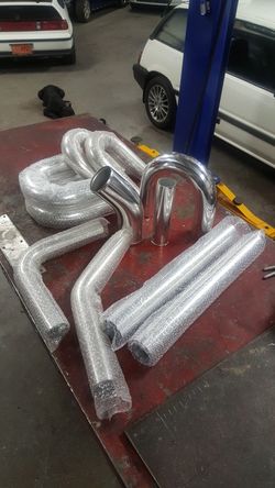 Intercooler tubing exhaust tubing