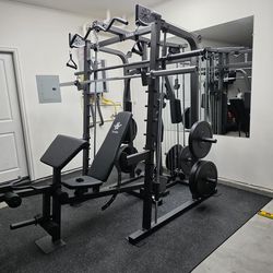 Smith Machine 2001 | Multi-Use Adj Bench | Gym Equipment | Fitness | Squat Rack | Excercise |🔴WEIGHTS AND BARBELL SOLD SEPARATELY 🔴 FREE DELIVERY 🚚
