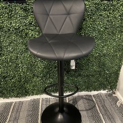 Modern Black Bar Stools Set Of 2