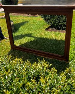Wood Framed Mirror – Decorative Wall Mirror