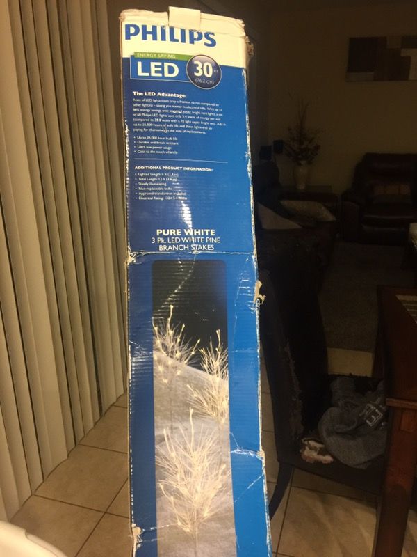 Led withe pine branch stakes