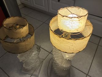 Lamps Very Old Antique Shades Add Says Old Not New People Here Must Not Read