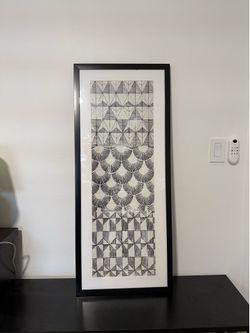Patterned wall decor frame