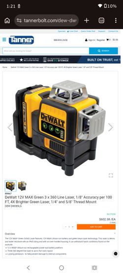 DeWalt 12v 360 lazer level