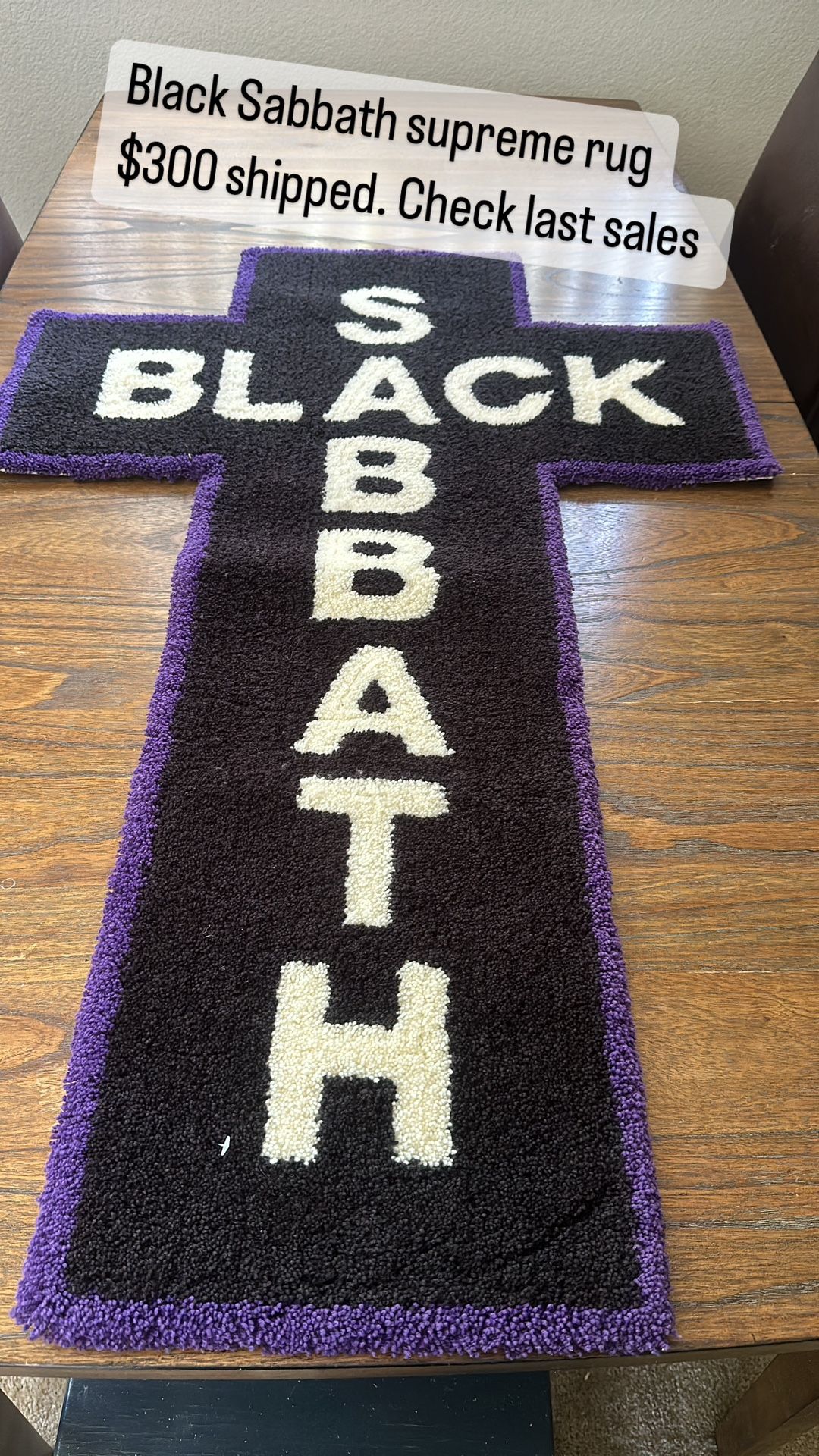 【希少】 2016SS Supreme Black Sabbath Rug SUPREME Black Sabbath RUG | eBay