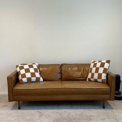 West Elm Axel Leather Sofa