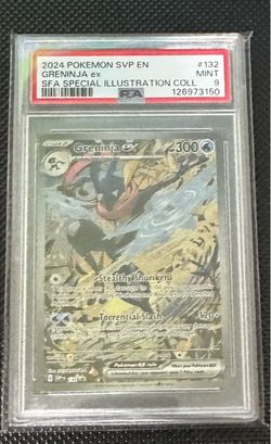 Greninja ex PSA 9 Pokémon Card #132 SFA 2024