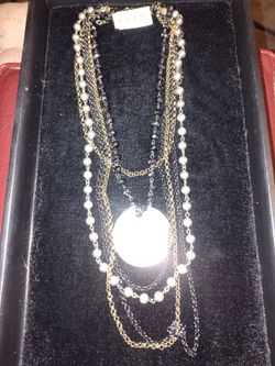 6 strand, layered necklace