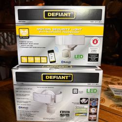 Defiant 270 Degree White LED Bluetooth Motion Outdoor Security Light