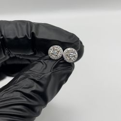 White Gold Diamond Earrings 