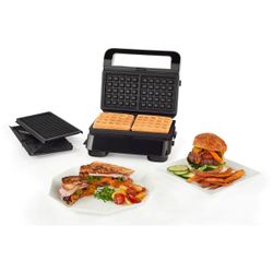 DeLonghi Livenza Compact All Day 50 sq. in. Stainless Steel Indoor Grill 
