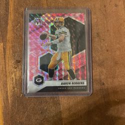 Prizm Mosaic Pink Aaron Rodger’s 