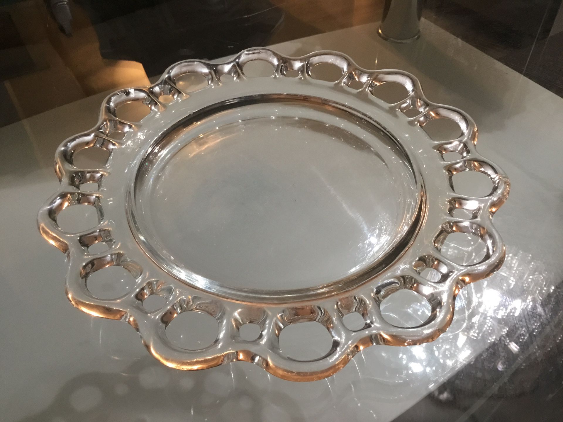 Lace Glass Plates (4)
