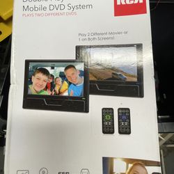 RCA dual mobile DVD player system