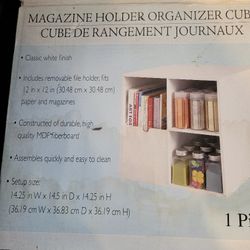 Magazine Holder Organizer Cube