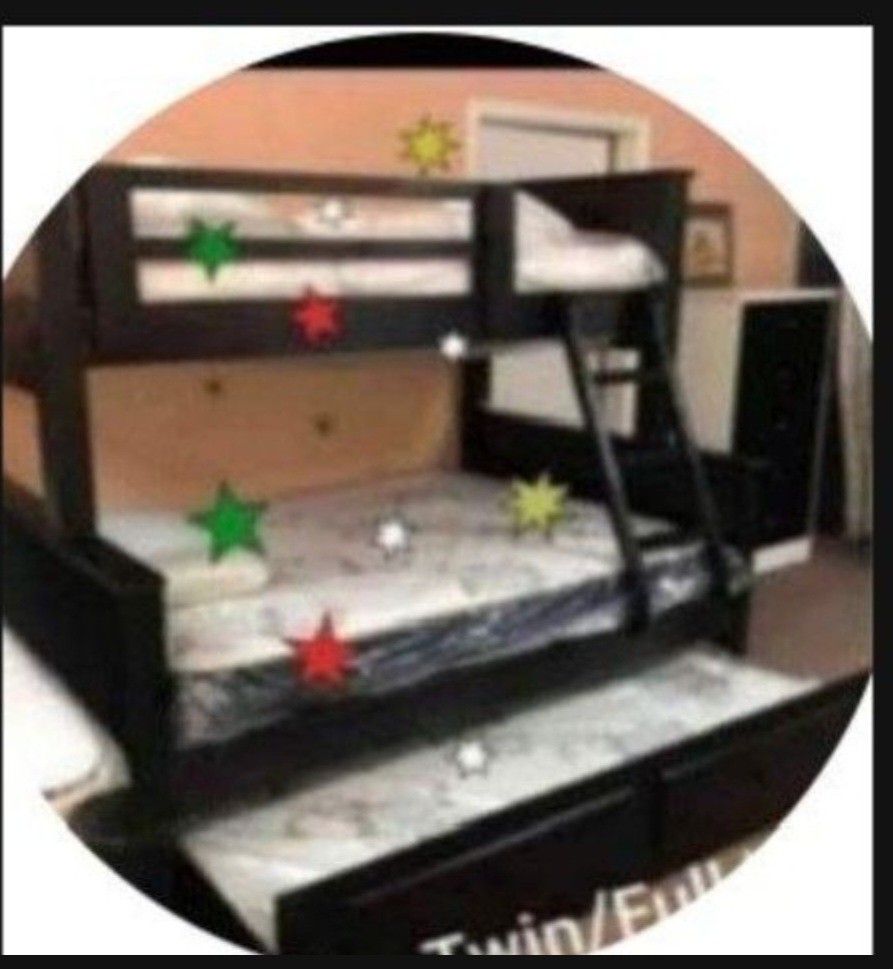 Bunk Beds Twin Full Full Pinewood Colors/ *****Literas Madera 100%