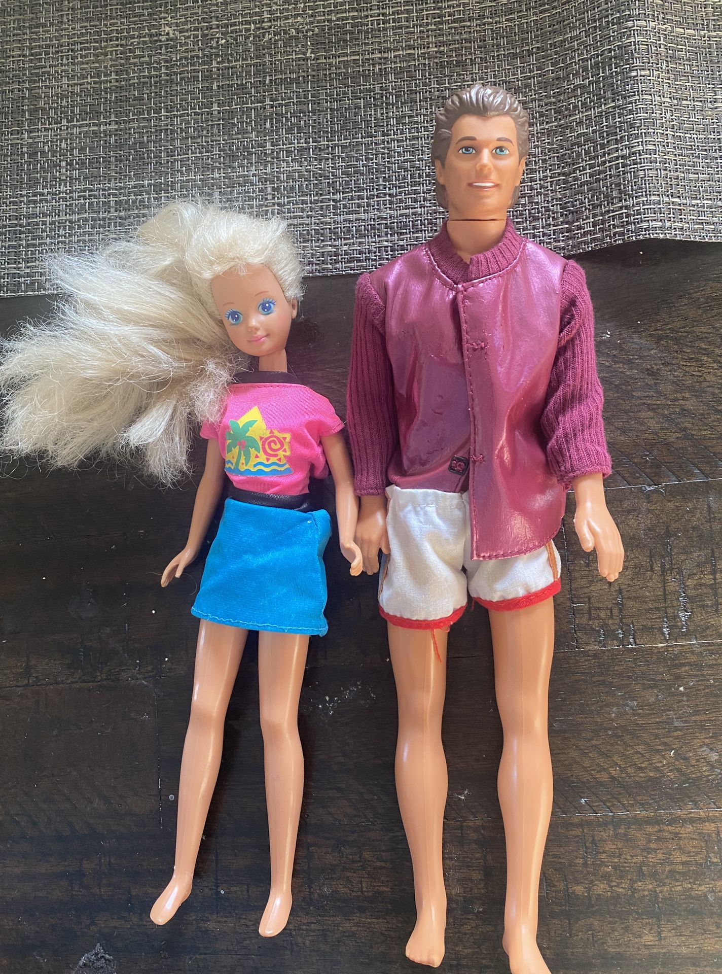 1968 Mattel Ken Doll Y 1987 Barbie Doll