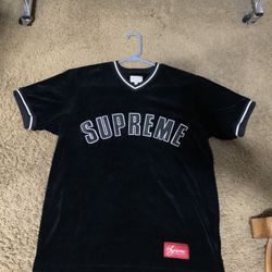 Supreme Velour Baseball Jersey