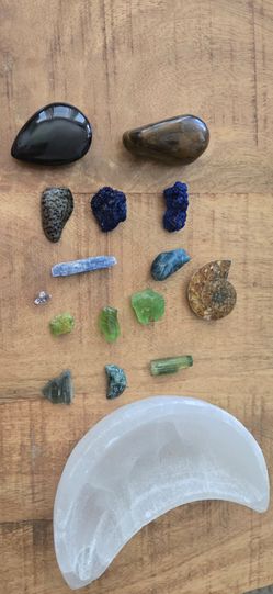 Rare raw crystals