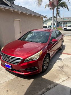 Hyundai Sonata Red 4-Door Sedan