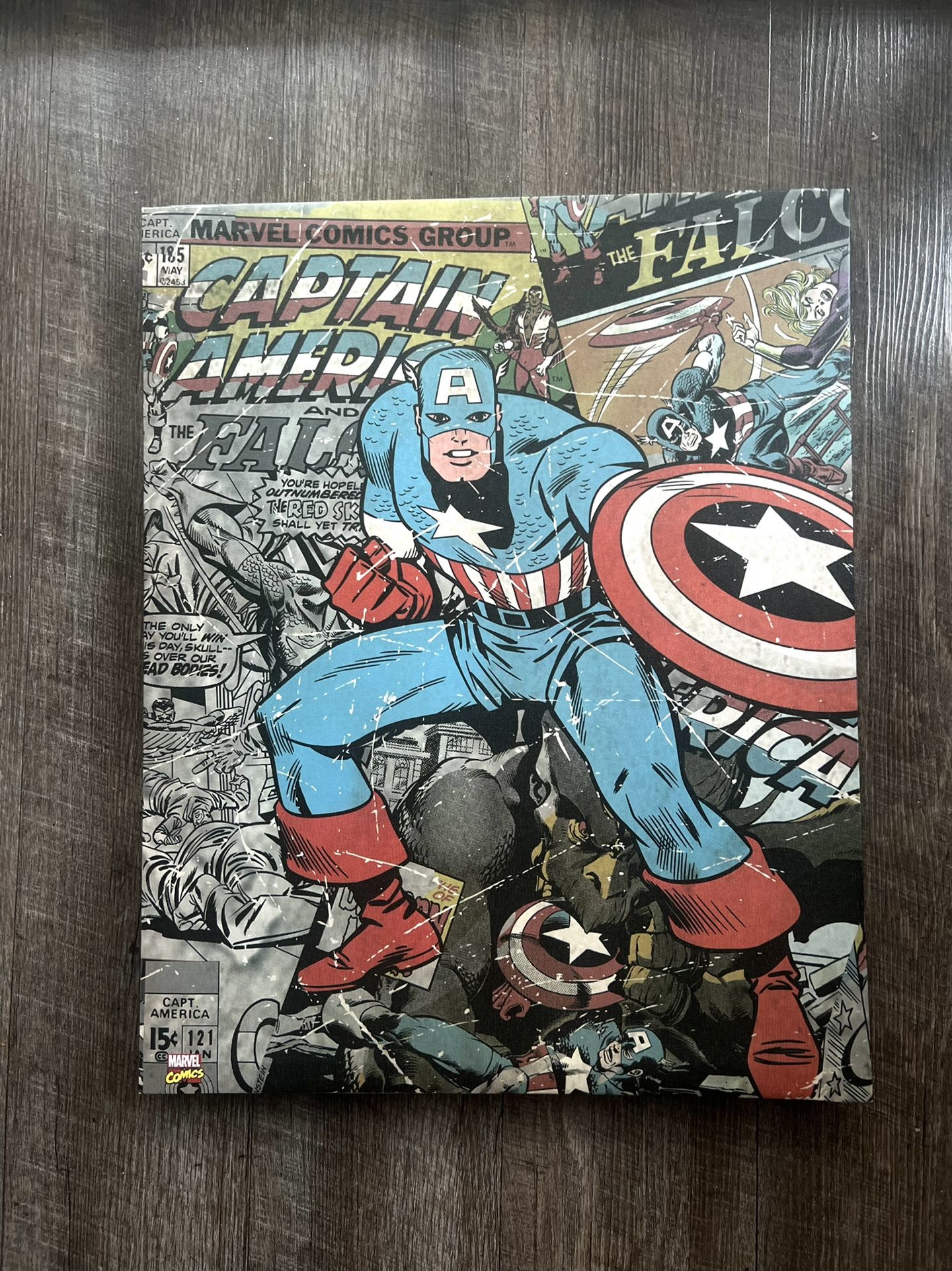 Captain America Vintage Comic Canvas – Great Christmas Gift