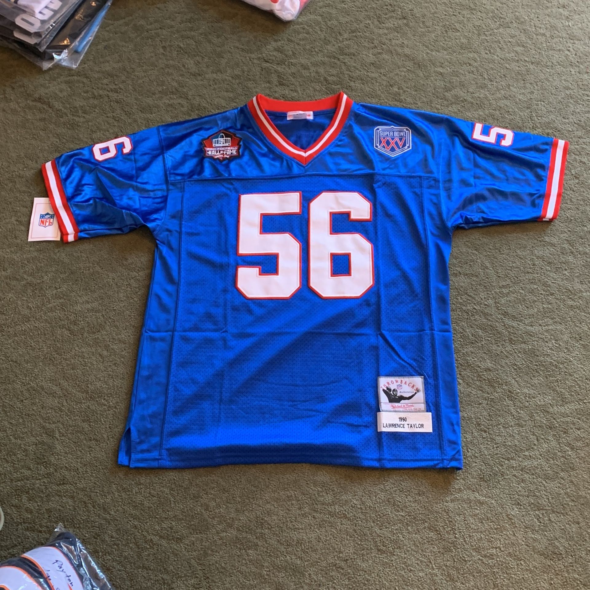NWT, NY Giants Lawrence Taylor Throwback Jersey, Mens Large,