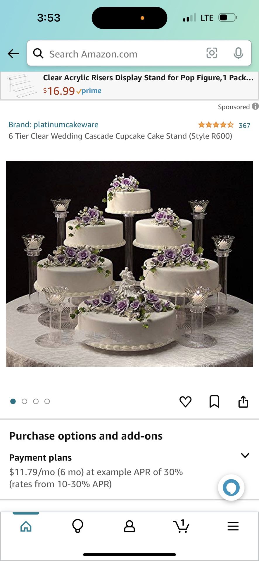 Cake tiers