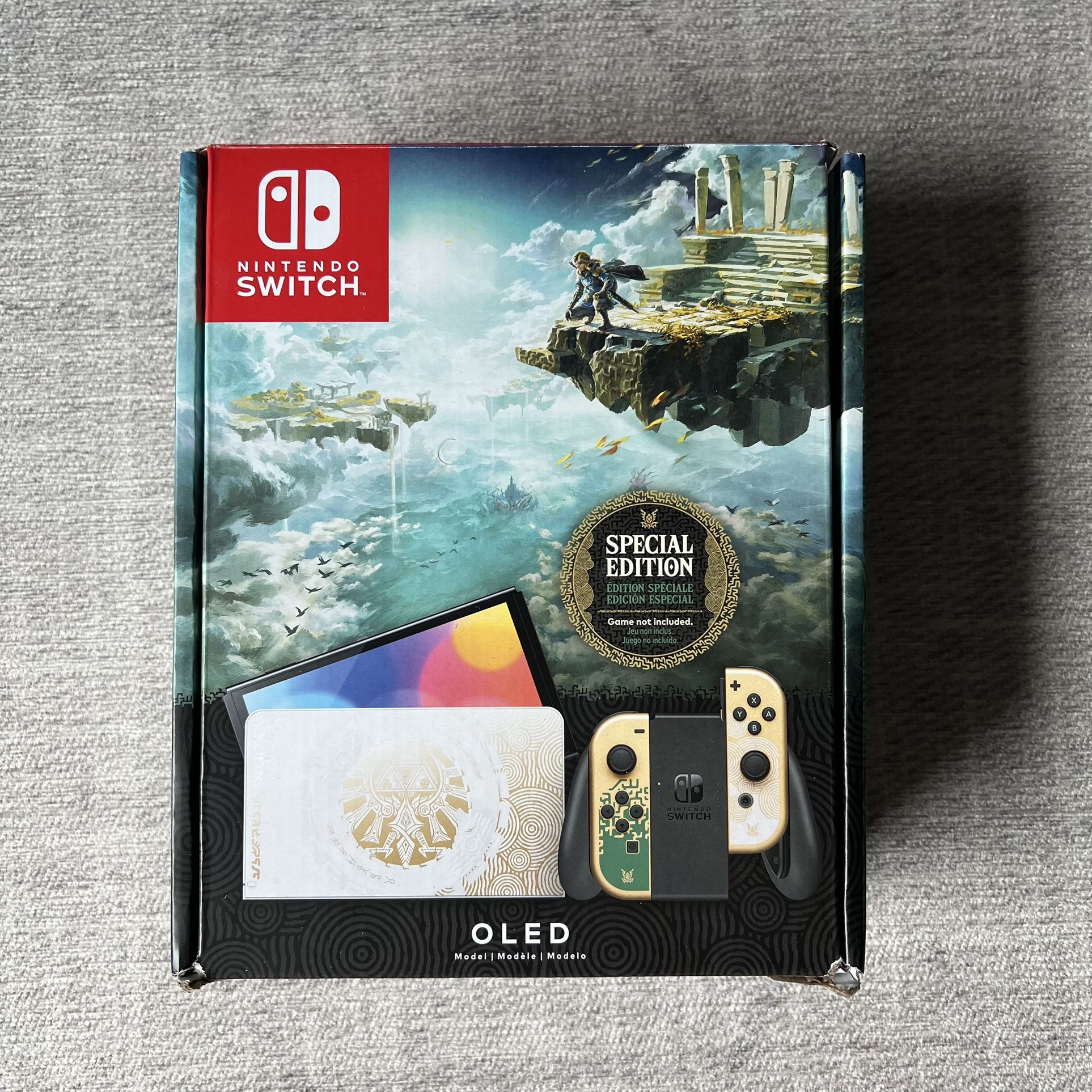 Nintendo Switch OLED Limited Edition Zelda Tears of the Kingdom Video Game System