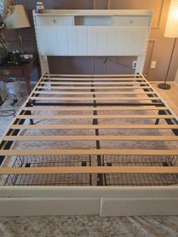 TriLazy Queen size bed frame- New