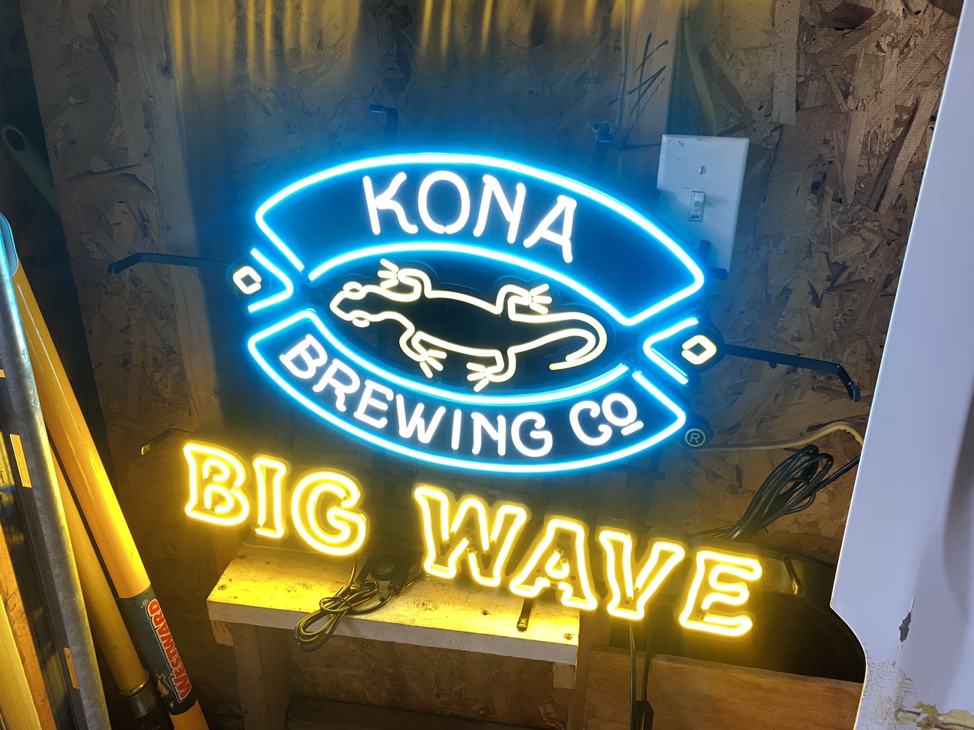 Kona Brewing Co Big Wave Beer Hawaii Vivid LED Neon Sign Light Lamp With Dimmer
