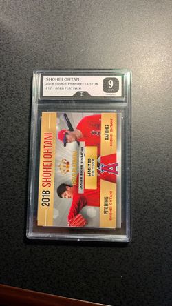 Ohtani 2018 Gold Rookie-Grade 9